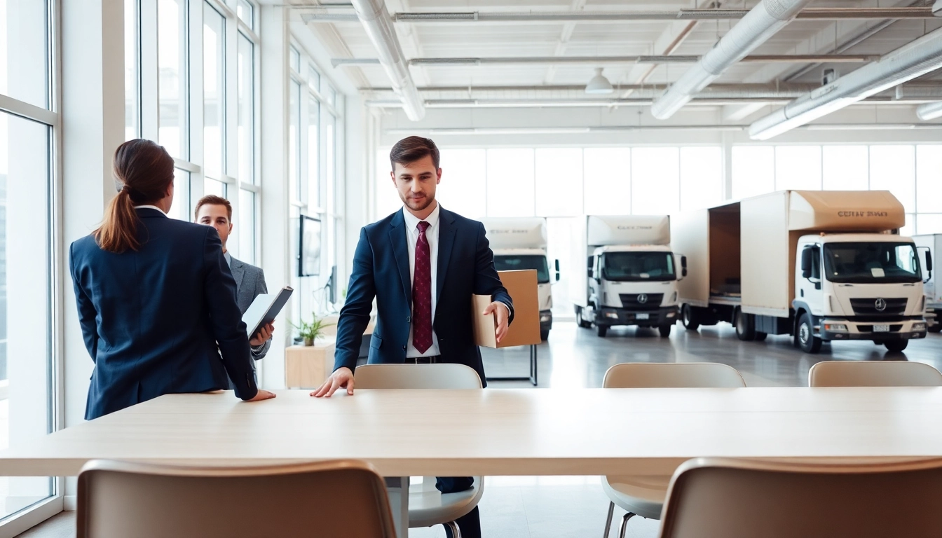 Apex YYC Office Moving Company assisting professionals with seamless Calgary office relocation, reliable and efficient service.