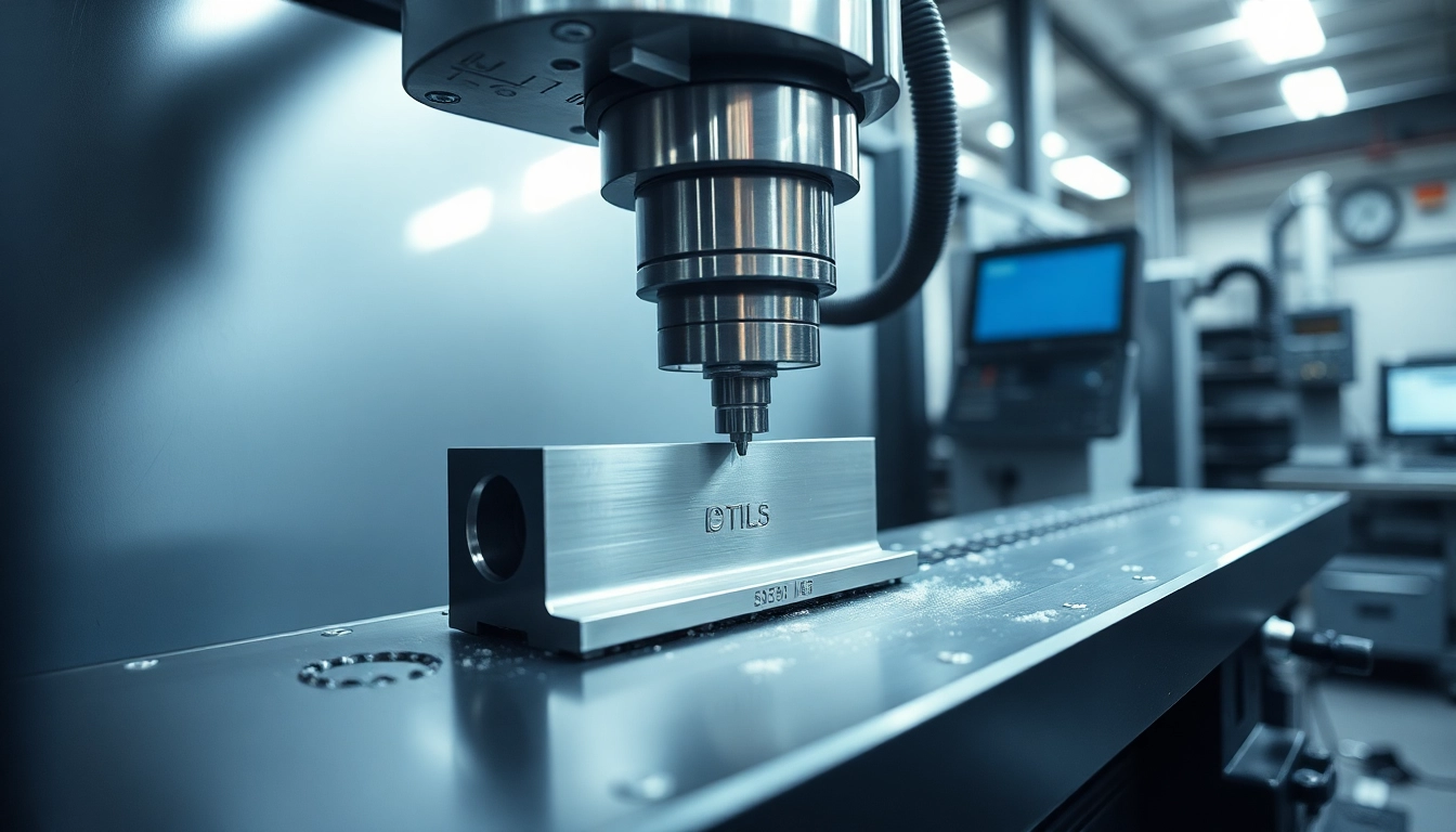 Professional team performing usugi frezowania CNC on aluminum components with advanced