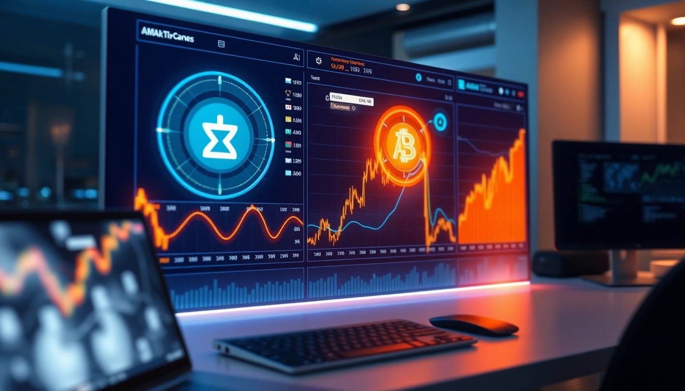 Aicoin financial platform showcasing dynamic charts and real-time market analysis for traders